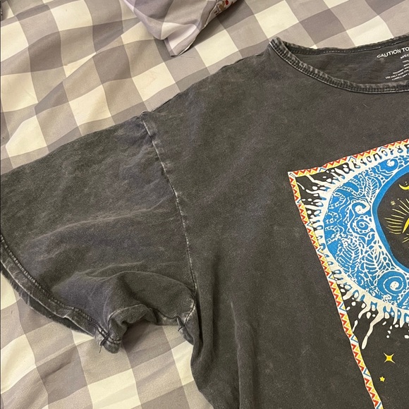 Caution To The Wind Black Cosmic Graphic Tee - Picture 3 of 4